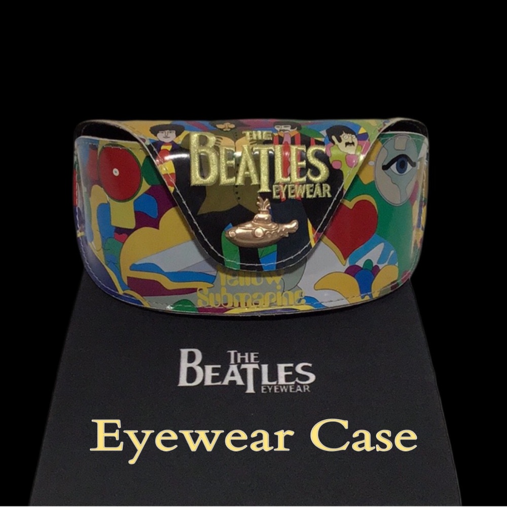 The BEATLES Yellow Submarine Eyewear Case with Colorful Beatles Cleaning Cloth